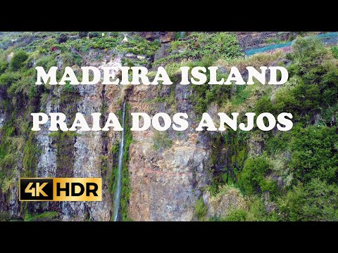 Praia dos Anjos | Canto das Fontes l air view | 4K | Madeira Island | DJI