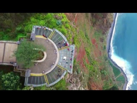 Cabo Girao (Europe’s Highest Cliff) Skywalk, Madeira, Portugal filmed with drone
