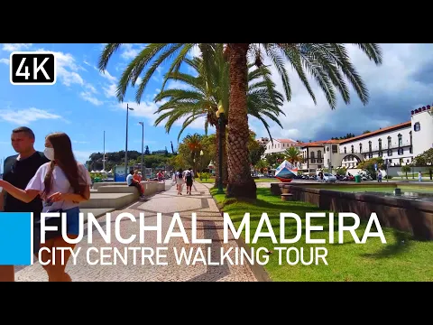 Madeira Portugal | Funchal Promenade, Old Town & Ritz Café walk with captions