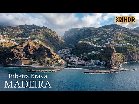 Ribeira Brava  -  Ribeira Brava Beach -  Madeira  -  Portugal  8K