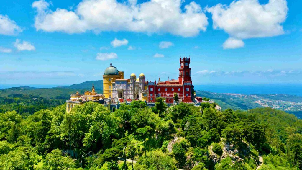 A view of Sintra on a sunny day
