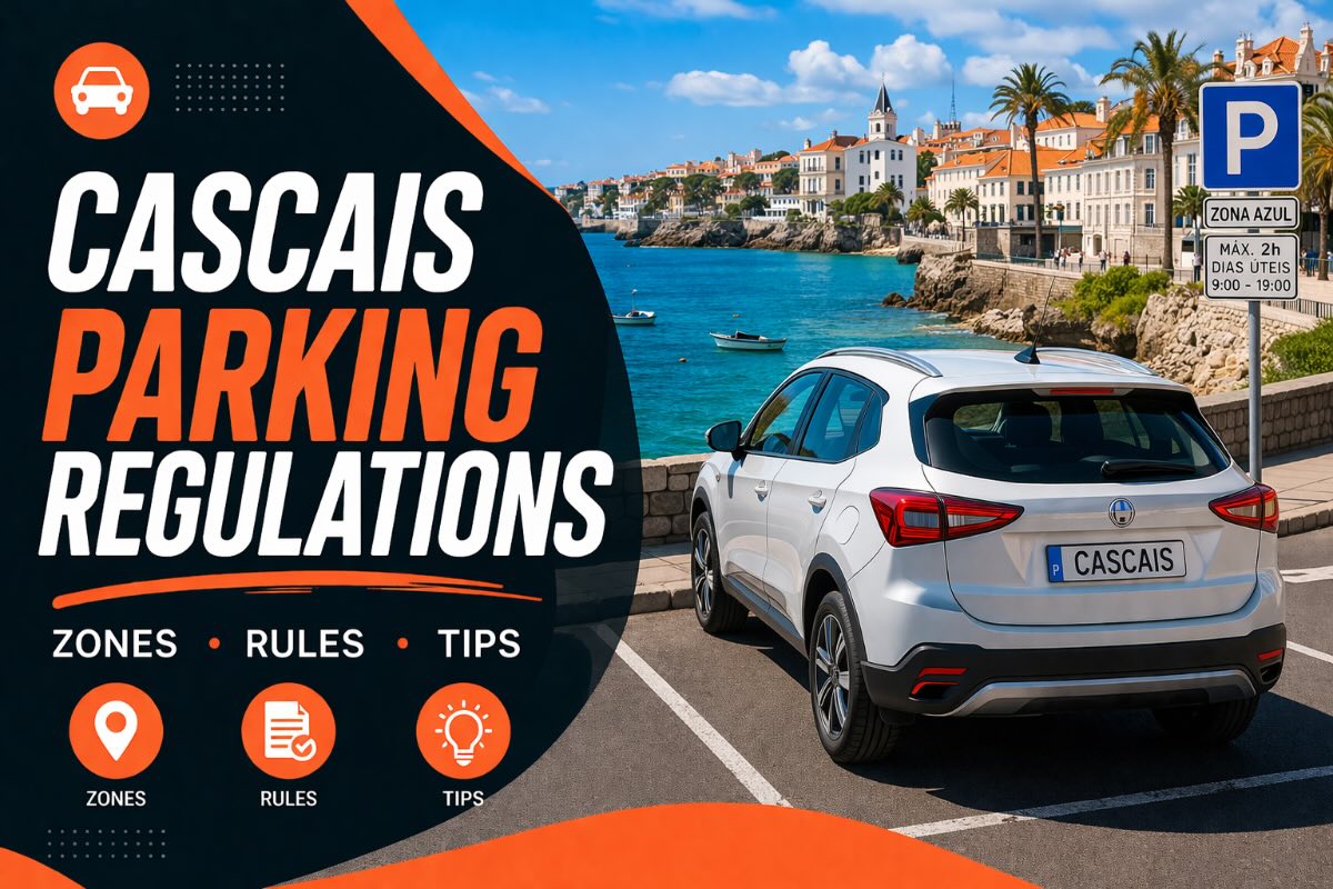 Cascais parking regulations – zones, meters and free parking areas
