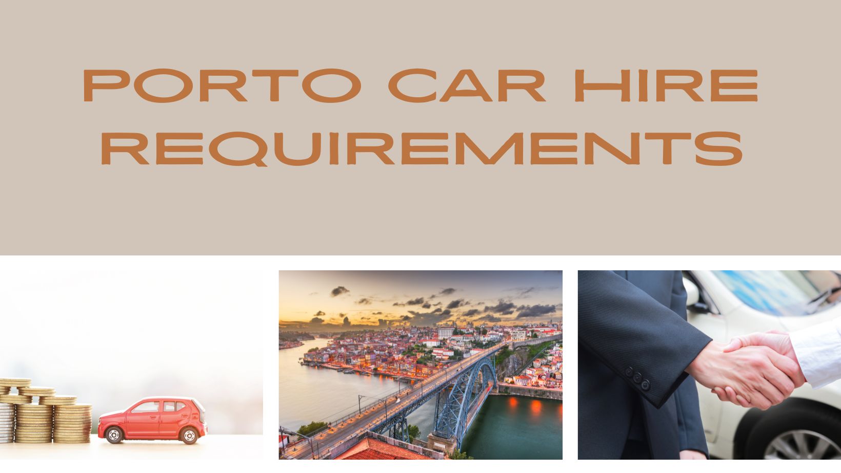 Porto car hire requirements