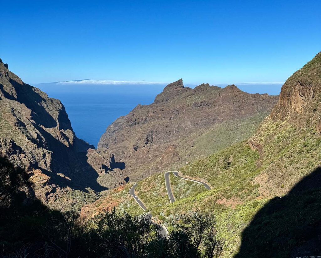 winding roads in Tenerife Masca