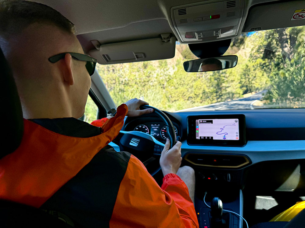 Driving a rented car