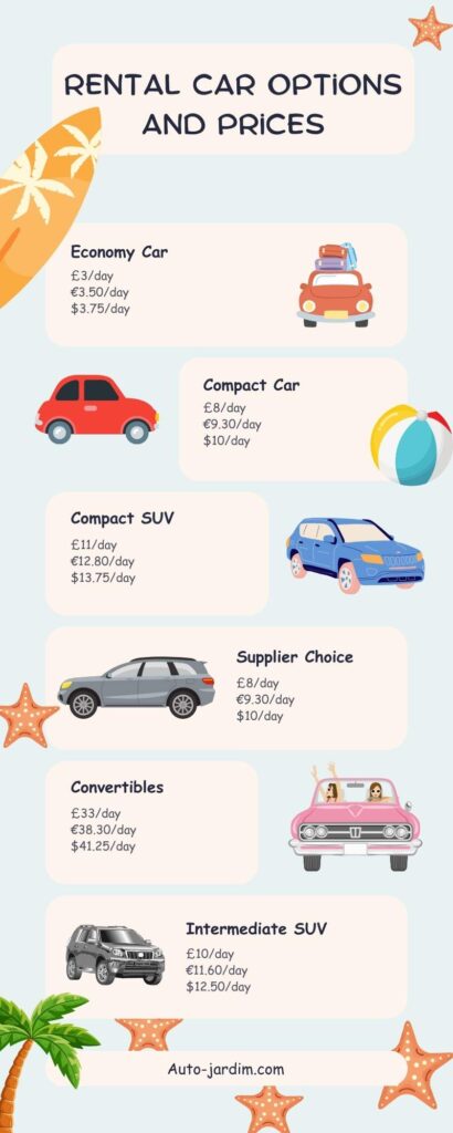 las americas car hire rental car options in las Americas