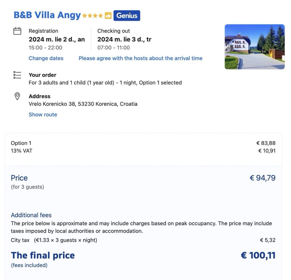 BB Villa Angy