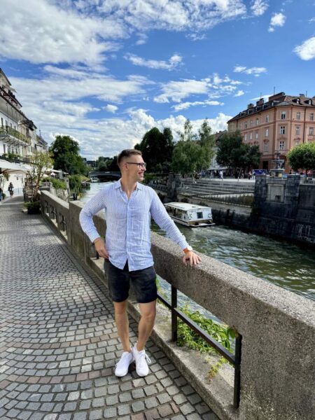 Man In City Square - Ljubljana