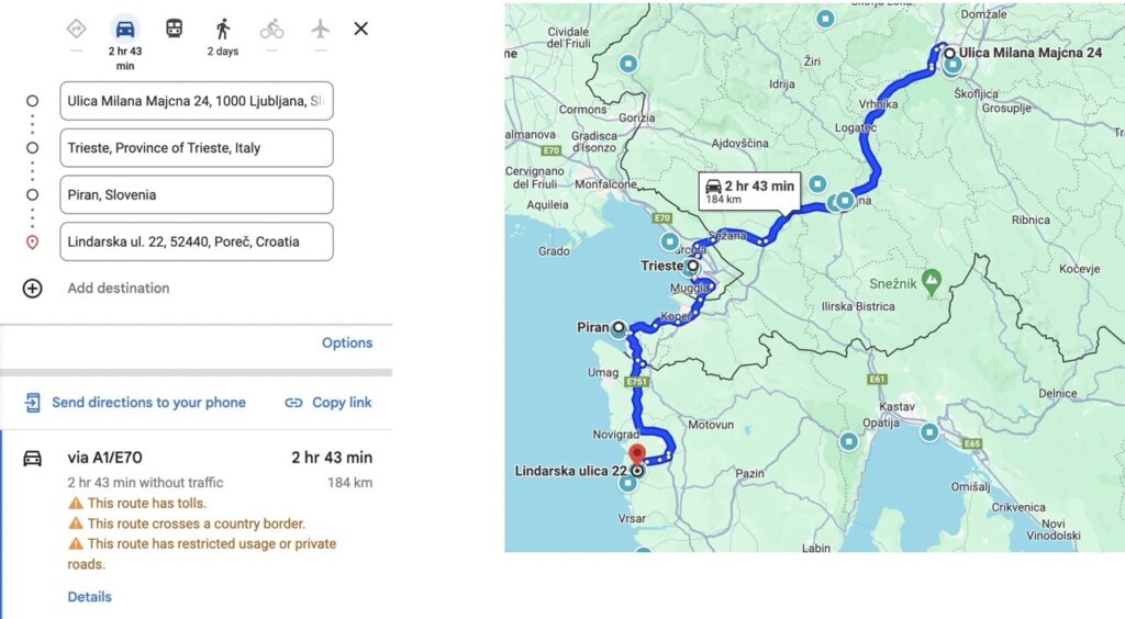 Ljubljana To Porec