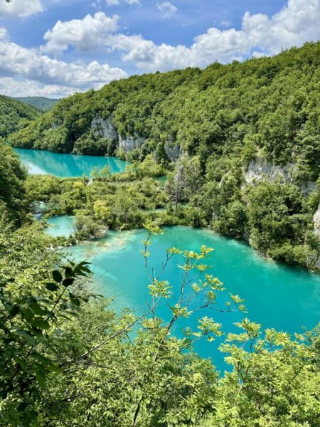 Scenic Plitvice Lake From Above