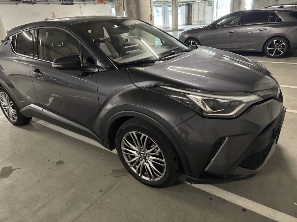 Toyota CHR SUV In Free2Rent Parking Garage - Picking Up The Car