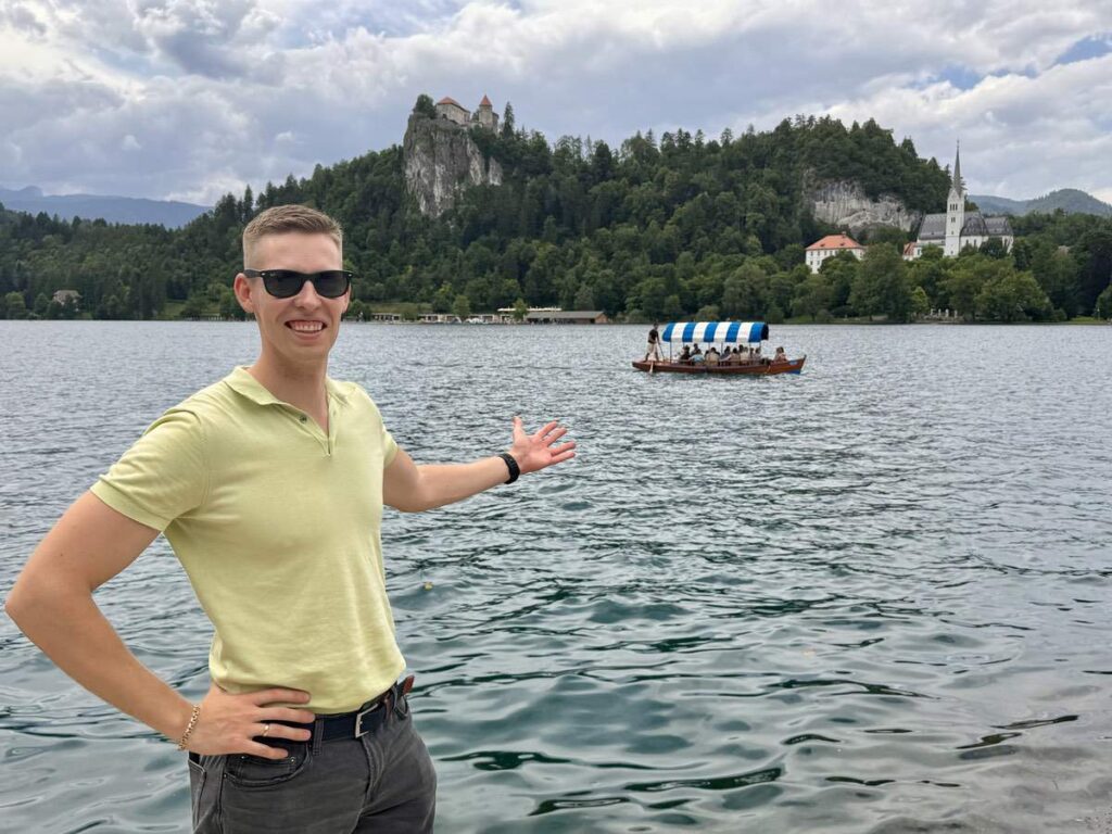 MeWith  Lake With Boat And Castle