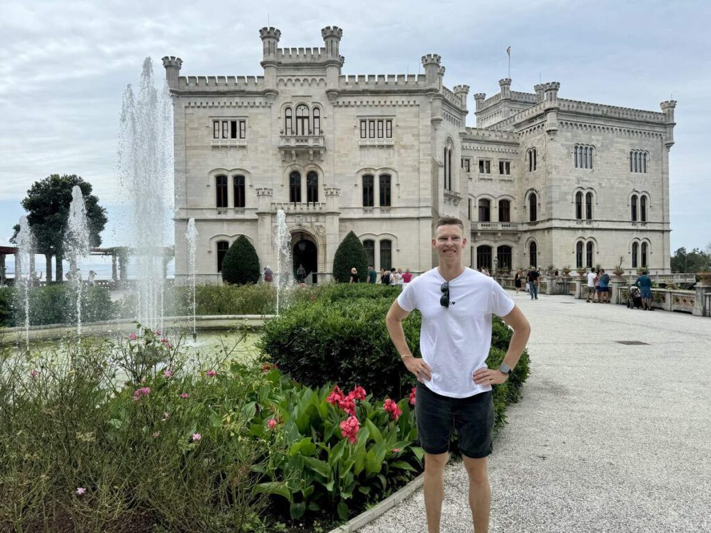 Me In Front Of Miramare Trieste Castle