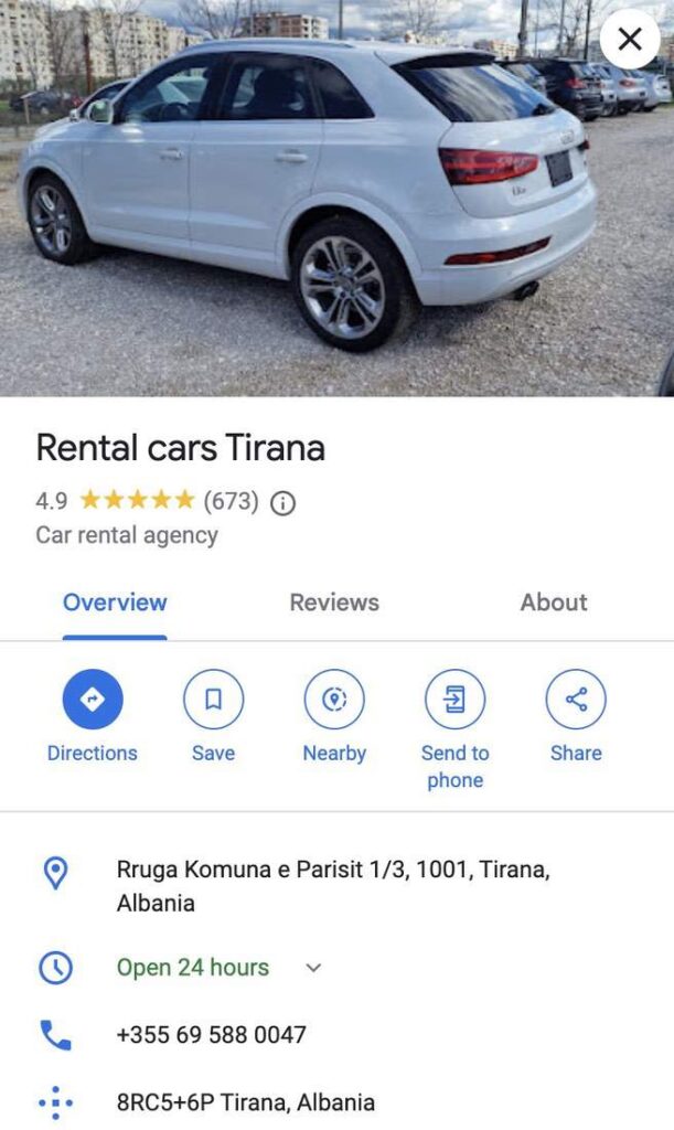 Rental Cars Tirana
