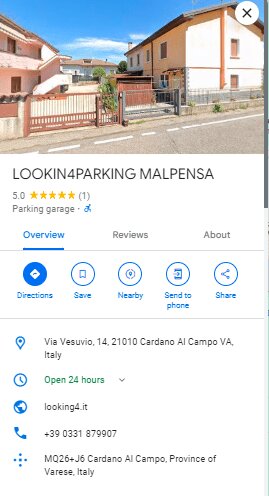 Looking4paking Malpensa