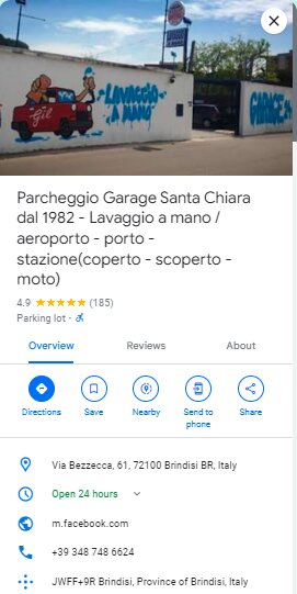 Parcheggio Garage Santa Chiara