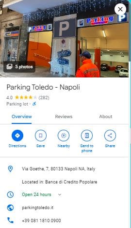 Parking Toledo Napoli
