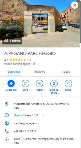 PARCHEGGIO A.PAGANO