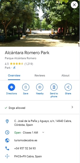 Alcantara Romero Park