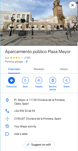 Aparcamiento publico Plaza Mayor