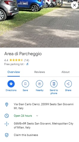Area di Parcheggio