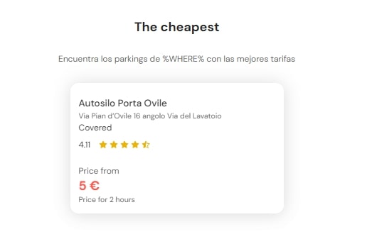 Cheapest Parking in Siena 1