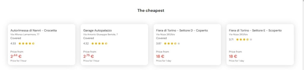 Cheapest Parking in Turin Cheapest Parking in Turin