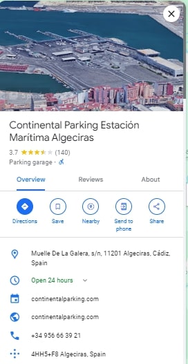Continental Parking Estacion Maritima Algeciras