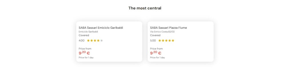 Most central parking in Sassari Most central parking in Sassari