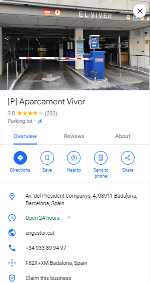 P Aparcament Viver