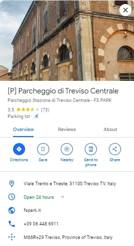 P Parcheggio di Treviso Centrale
