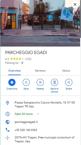 PARCHEGGIO EGADI