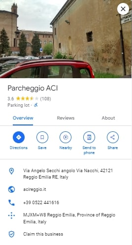 Parcheggio ACI