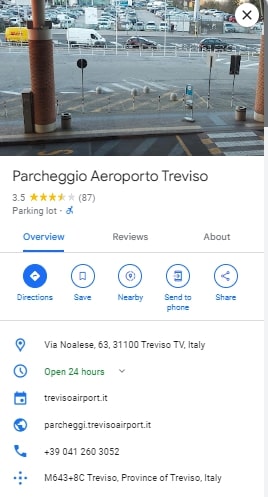 Parcheggio Aeroporto Treviso