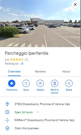 Parcheggio Iperfamila