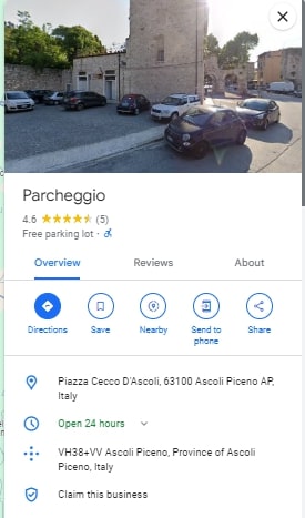 Parcheggio Piazza Cecco D'Ascoli