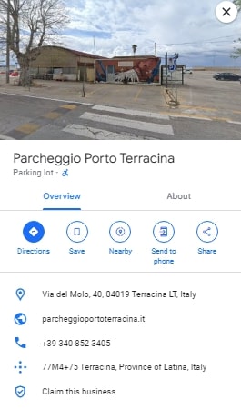 Parcheggio Porto Terracina