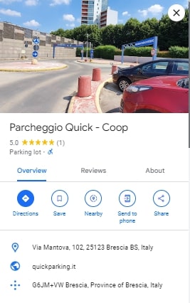 Parcheggio Quick Coop Parcheggio Quick Coop