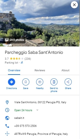 Parcheggio Saba SantAntonio