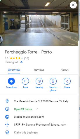 Parcheggio Torre Porto