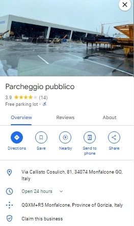 Parcheggio Via Callisto Cosulich