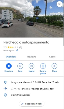 Parcheggio autoapagamento