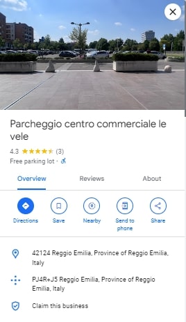 Parcheggio centro commerciale le vele 1