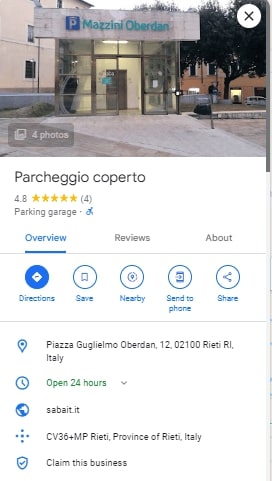 Parcheggio coperto