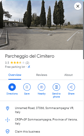 Parcheggio del Cimitero