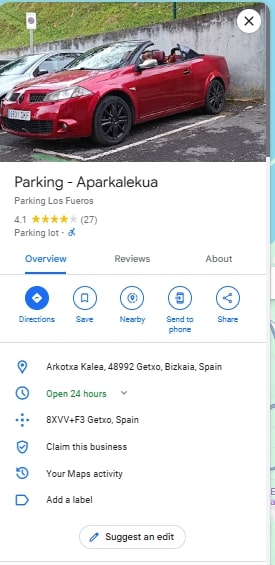 Parking Aparkalekua