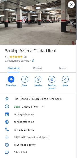 Parking Azteca Ciudad Real