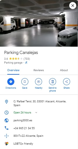 Parking Canalejas