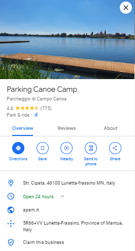 Parking Canoe Camp