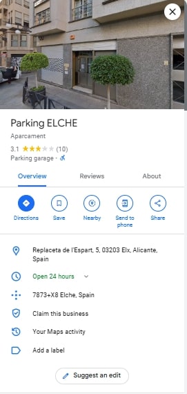 Parking ELCHE